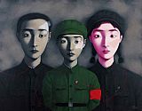 Family Paintings - The Big Family No. 3 by Zhang Xiaogang